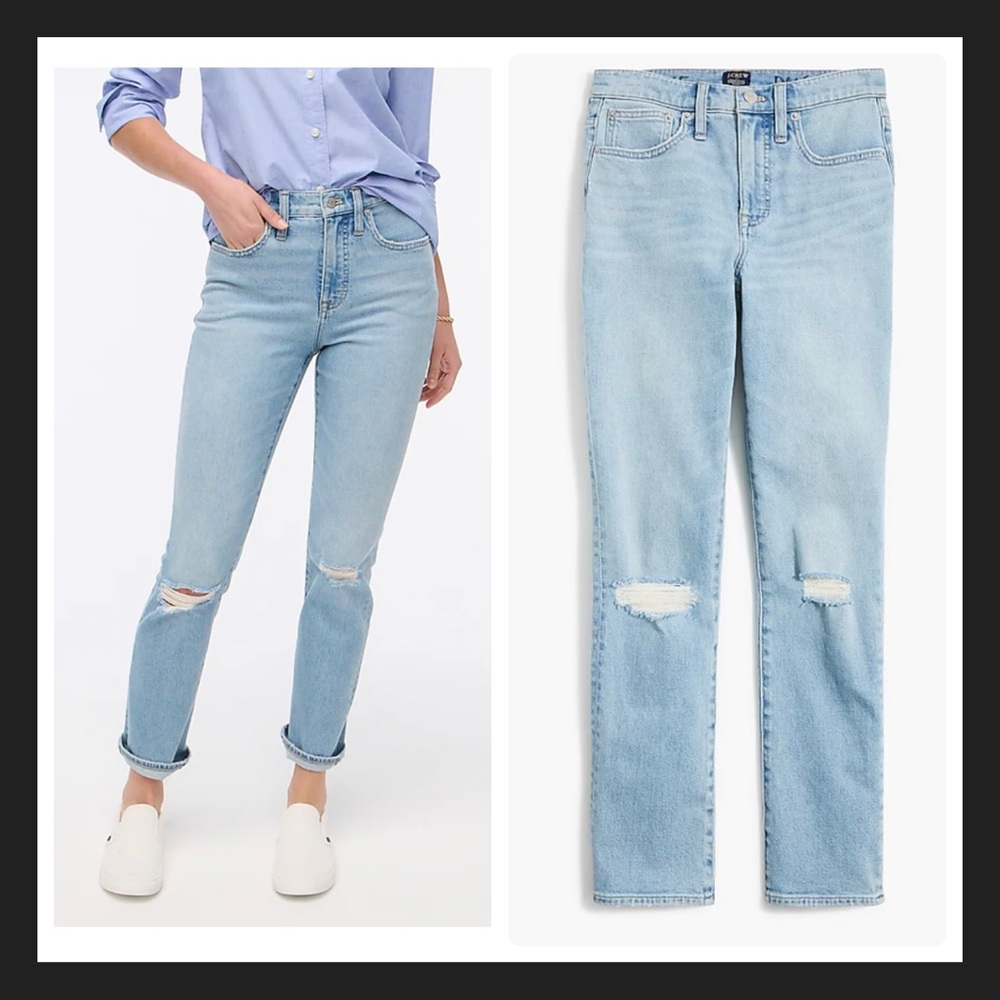 J.Crew Essential straight jean in all-day stretch